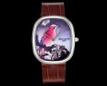 TW Factory Patek Philippe Golden Ellipse 9015 Movement Brown Leather Strap Watch